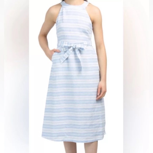 Sigrid Olsen Dresses & Skirts - Sigrid Olsen Dutch Striped Midi Dress